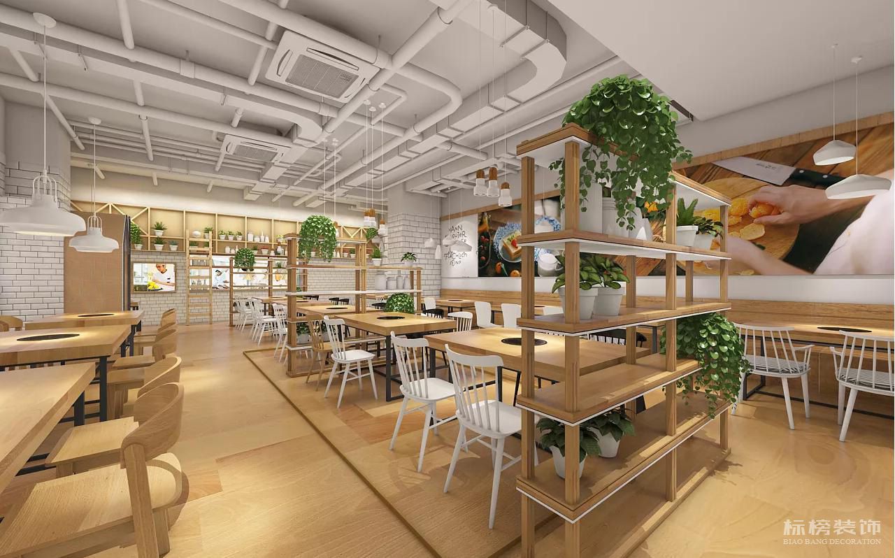 原木火鍋店鋪裝修設(shè)計風格